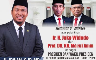 Selamat Atas Pelantikan Presiden H.Joko Widodo (2019-2024)