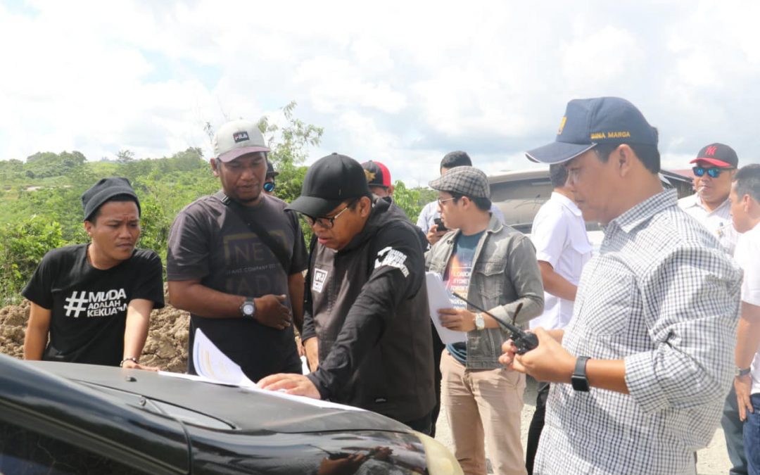 H.Irwan Meninjau Jalan Nasional Kaltim