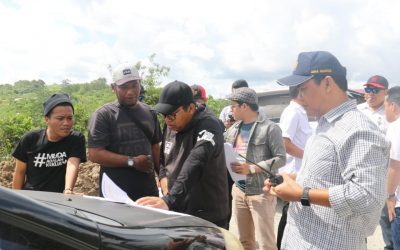 H.Irwan Meninjau Jalan Nasional Kaltim