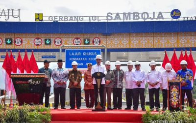 Bersama Rombongan Presiden, H.Irwan Meresmikan Tol Balikpapan-Samarindra